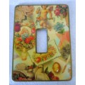 Four vintage themed light switch covers. Docrative.