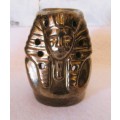 Ceramic King Tut aromatic oil burner. 110mm high. As per photo.