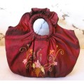 Handbag-Purse-Silk Embroidery, as per photo.
