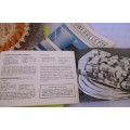 7 Vintage Resepte bookies meestal in Afrikaans. Vleisraad resepte dagboek vir 1959/60.