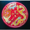 Chinese New Year Dragon Carve Snack Box. Hard plastic.  240mm diameter.