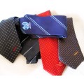 Lot of 5 Vintage Men`s Tie, Corporate, as per photo. Worn.