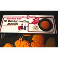 Vintage/Retro Allstar 10 Cookie cutting moulds, with instructions.