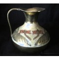 Vintage Brass Cloisonne Pitcher. 110mm high