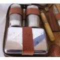 Vintage Gentlemen`s Travel Grooming Kit with Clothes brush. As per photo.
