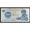 Angola, 500 Kwanzas, 1976, Banknote, Banco Nacional
