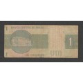 1 Cruzeiro BRAZIL 1970, Banknote,