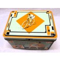 Rectangular vintage tin for toffees from Van Melle `Olympic Games 1928` Good condition. 120x85x80mm