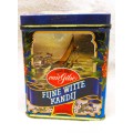 Since 1882 van Gilse FIJNE WITTE KANDIJ Tin with original candy. Collectable. 95x75x75mm. Not edible
