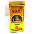 Vintage Nestle amsterdam Maggi Bouillon Tin, with original beef blocks, not to eat. 110x60x60mm