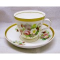 1800`s Antique Staffordshire Lustre Cup and Saucer, Present from the Potteries.