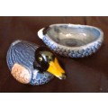Mini Majolica Duck Tureent, Foie Gras Terrine, Ceramic,  100mm