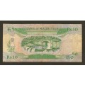 10 Rupees MAURITIUS 1985 Bank Note