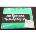 Vintage Complete 1950`s Autobridge Play-Yourself Card Game Set in box with cards and booklets.