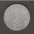 1924 Silver South Africa One shilling.
