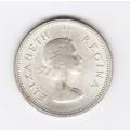 1954 South Africa Silver One Shilling. As per scan.