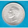 1934 South Africa Silver Two Shilling. As per scan.