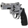A Blanks Gun - ZORAKI 3` Revolver Shiny Chrome Combo & 5x 9mm Blanks & 5x Pepper Firing -No License