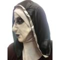 Halloween mask latex Nun face & cape