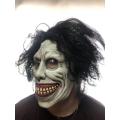 Halloween Mask Latex - White Grin Hair