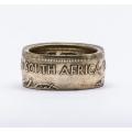 South Africa 1c 1961-1964 coin ring