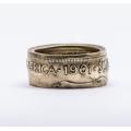 South Africa 1c 1961-1964 coin ring