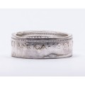 Coin Ring (South Africa 1c 1961 - 1964 Silver Plated)