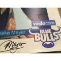 Blue bulls  Heyneke Meyer signed poster