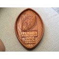 SA Rugby springboks plaque 1995  worldcup