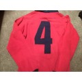 Morne` rugby players jersey 36 cm  long sleeved no 4