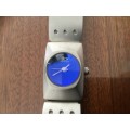 Time design blue face watch