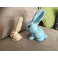 SYLVAC  Harry the Hare &  large display Rabbit