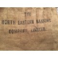 Vintage North Eastern Banking company limited Bank money bag / sak