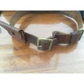 Vintage leather ammo pouch belt