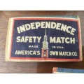 Vintage original match box covers total 6