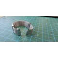 Forstner Komfit Reissue `JB` Mesh Watch Band with Straight Ends