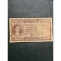 MH DE Kock 10 Shillings A/E  8/1/1958