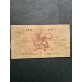 MH DE Kock 10 Shillings A/E  8/1/1958