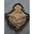 Royal Airforce (RAF) Bullion Wire Effices Badge
