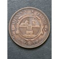 ZAR 1 Penny 1892 - as per photograph