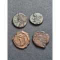 4 x Ancient Coins (unidentified) - as per photograph
