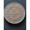 Costa Rica 2 Colones 1948 - as per photograph