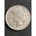 USA Peace Dollar 1922 Silver - as per photograph
