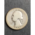 USA 1/4 Dollar 1937  .900 Silver - as per photograph