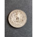 USA Washing 1/4 Dollar 1964D Silver - as per photograph