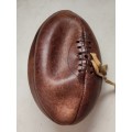 Vintage Genuine Leather Rugby Ball - as per photograph