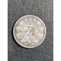 ZAR Threepence 1896 Filler Coin - as per photograph