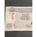 Mauritius Fifty Rupees QE2 - as per photograph