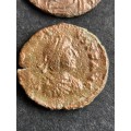3 x Roman Coins Constantine 1 (cleaned) - as per photograph