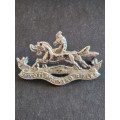 Umvoti Mounted Rifles Cap Badge (white metal) - as per photograph